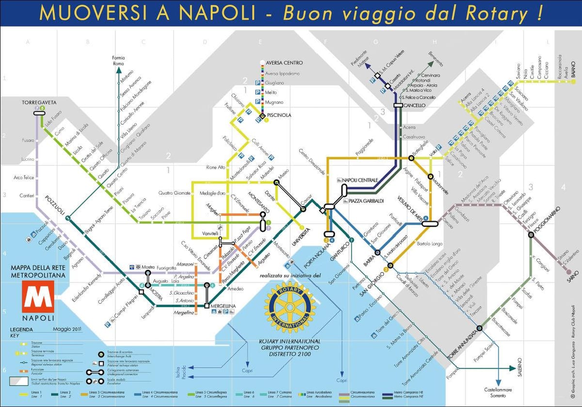 neapol, itálie mapa metro