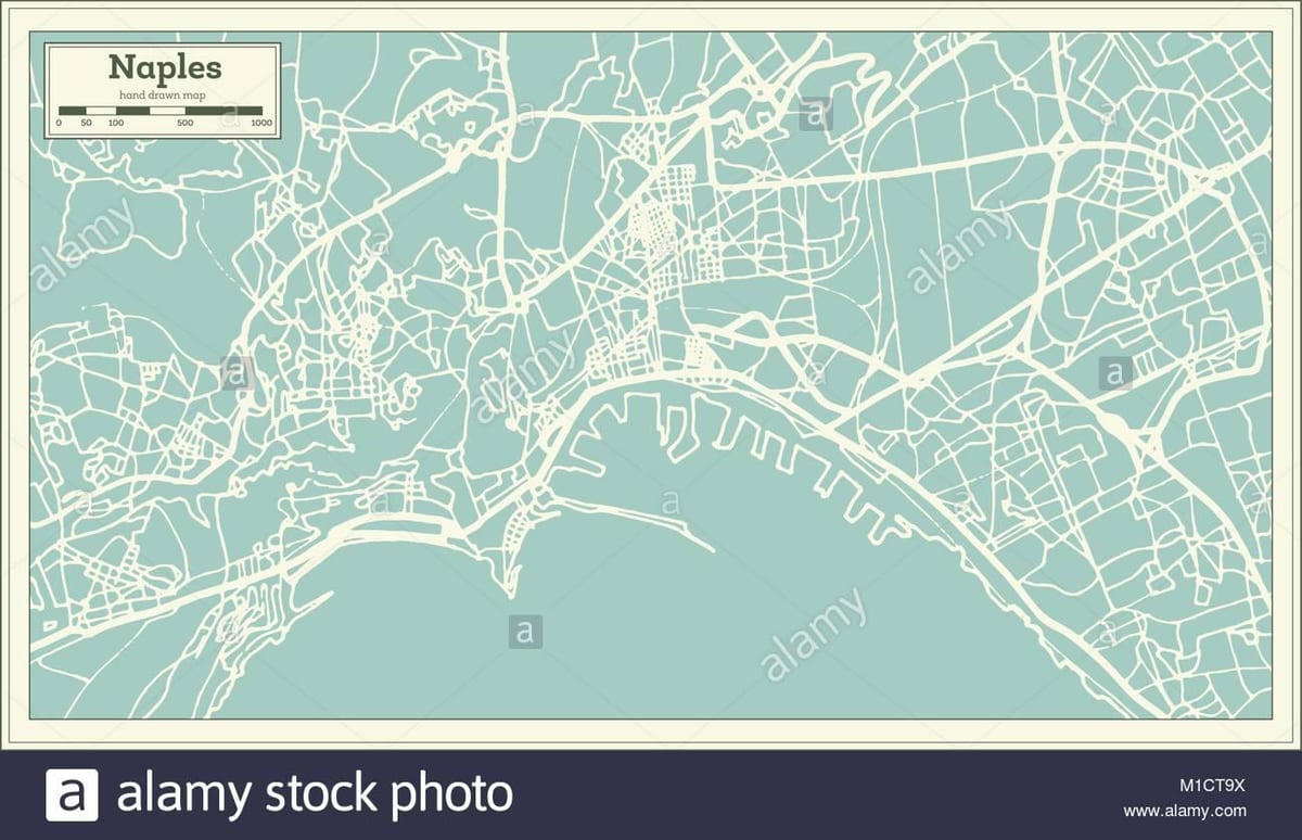 Mapa neapol itálie město