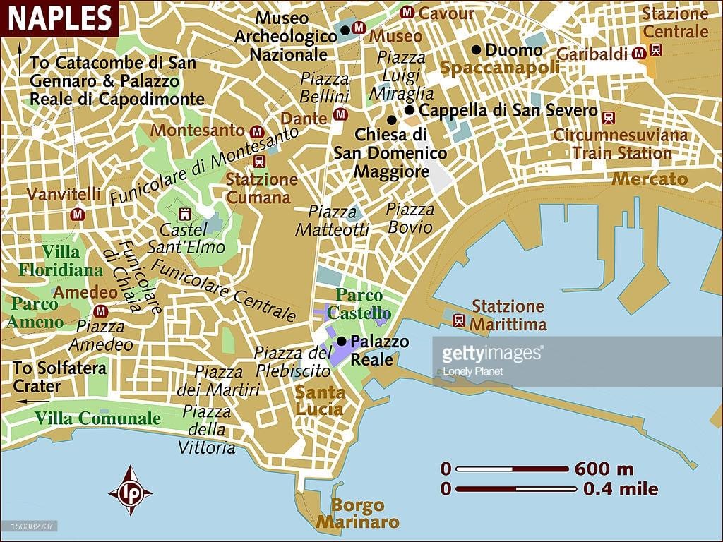 neapol mapa města