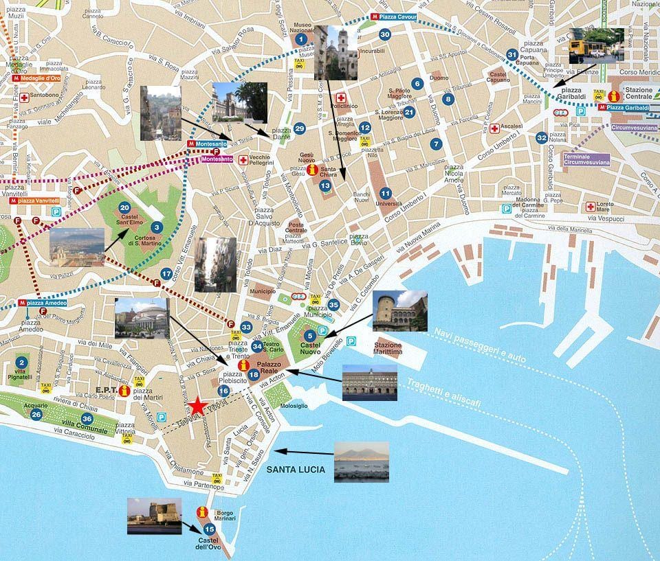 Mapa neapol port