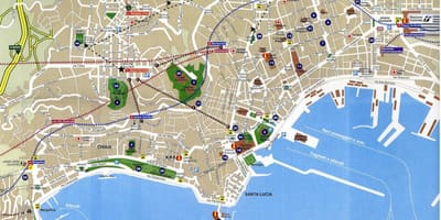 Napoli mapa města