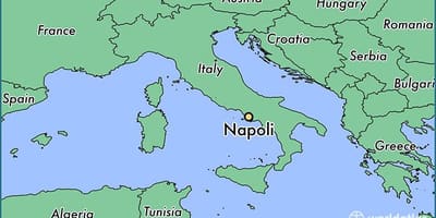 Mapa neapol, itálie