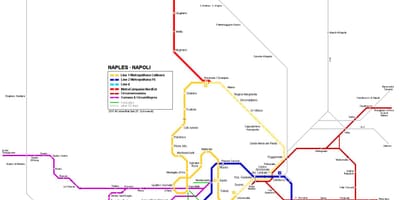 Mapa neapol itálie metra
