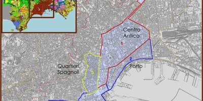 Mapa neapol historické centrum