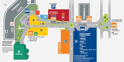 Letiště Napoli mapě