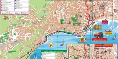 Mapa neapol autobusových linek