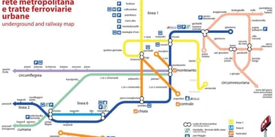 Napoli dopravní mapa