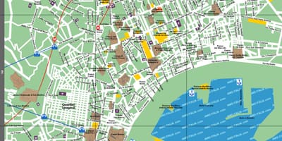 Napoli turistická mapa
