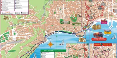 Mapa prohlídka města neapol