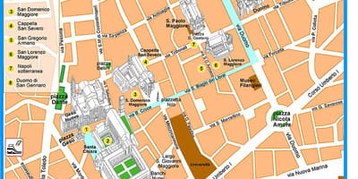 Mapa spaccanapoli neapol